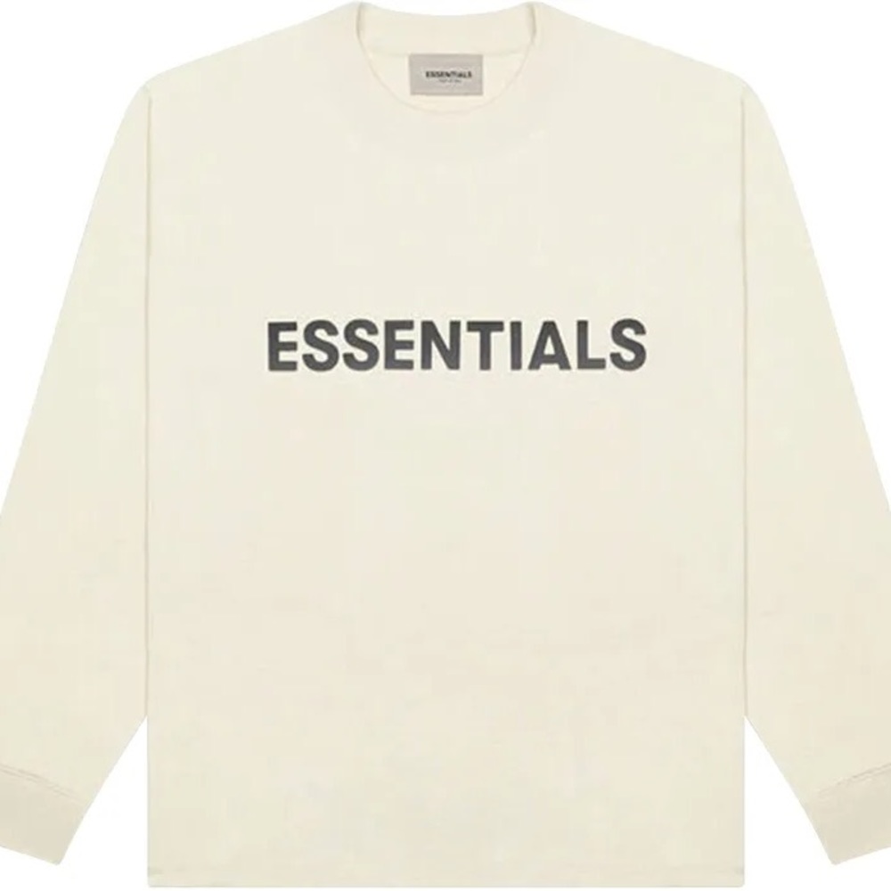 FEAR OF GOD Essentials Cream Long Sleeve T-Shirt